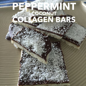 Peppermint Coconut Protein Collagen Bars